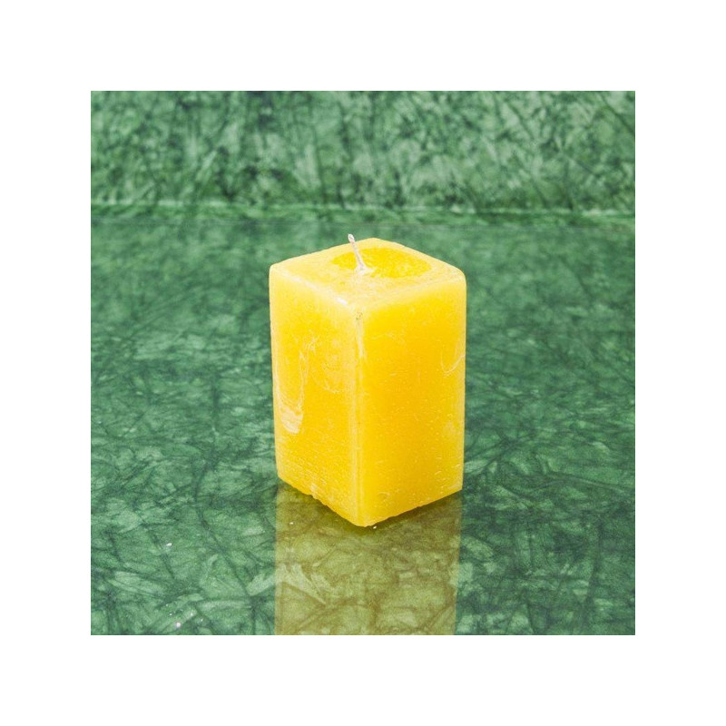 Nárcisz illatú gyertya * hasáb - rusztikus 6 cm