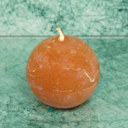 Fahéj illatú gyertya * golyó - rusztikus 6 cm
