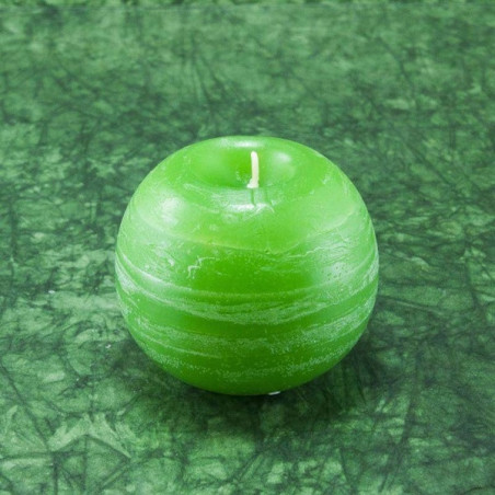 Lemon illatú gyertya * golyó - rusztikus 6 cm