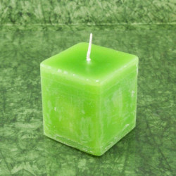 Lemon illatú gyertya * kocka - rusztikus 6 cm