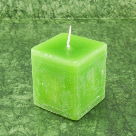 Lemon illatú gyertya * kocka - rusztikus 6 cm