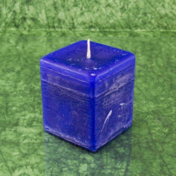 Virágálom illatú gyertya * kocka - rusztikus 6 cm