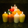 Citrom illatú adventi gyertya * henger - 4 db-os 4x6 cm