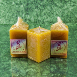 Mézeskalács illatú gyertya * hasáb - rusztikus 6 cm