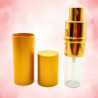 Arany kozmetikai tükör + METAL GOLD, arany színű 10 ml-es utántölthető parfümszóró szettben