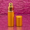Arany kozmetikai tükör + METAL GOLD, arany színű 10 ml-es utántölthető parfümszóró szettben