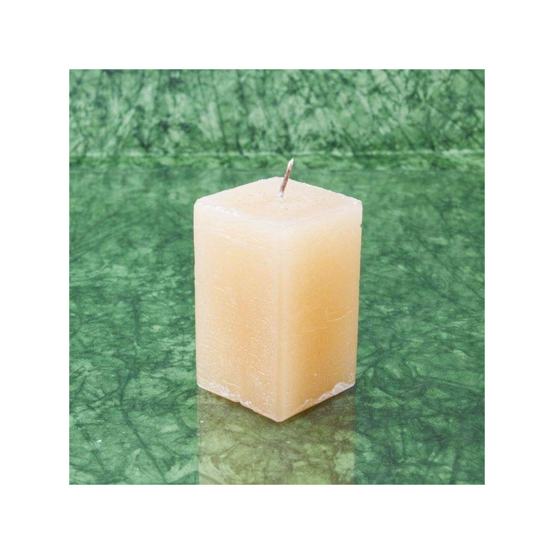 Mogyoró illatú gyertya * hasáb - rusztikus 6 cm