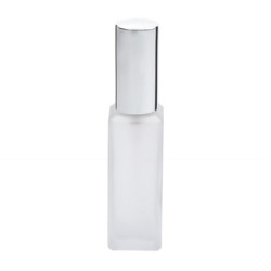 "FAIRY" parfümszóró * matt üveg * opál * ezüst színű, fém szórófejjel és kupakkal, 30 ml