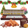 Karácsonyi csodavárás aromaterápiás illóolaj adventi naptár, 24 db különböző 2ml-es illóolaj-fiolával