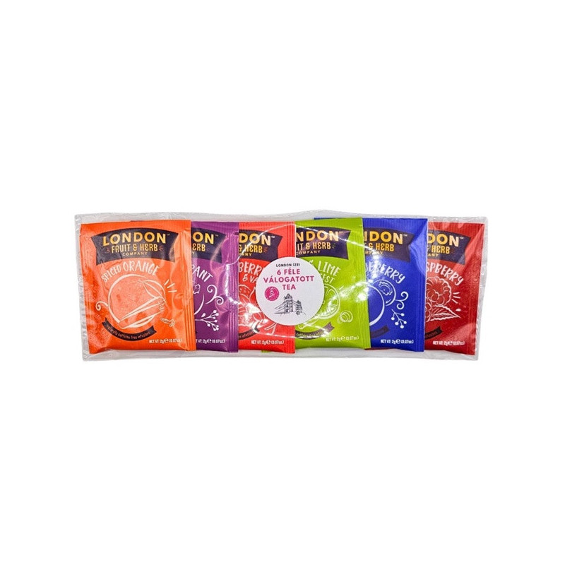 London Fruit & Herb vegyes teaválogatás kóstoló 6 db különböző filter