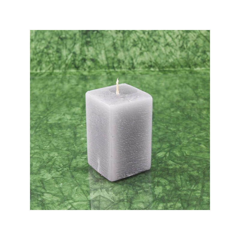 Ópium illatú gyertya * hasáb - rusztikus 6 cm