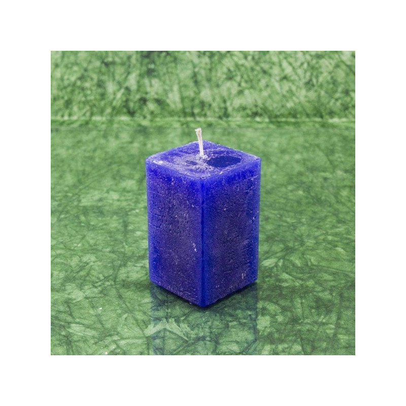 Virágálom illatú gyertya * hasáb - rusztikus 6 cm