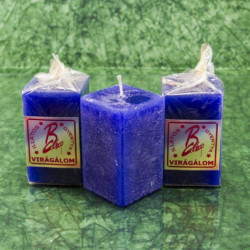 Virágálom illatú gyertya * hasáb - rusztikus 6 cm