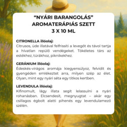 "Nyári barangolás" aromaterápiás illóolaj szett 3 x 10 ml