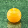 Citrom illatú gyertya * golyó - rusztikus 6 cm