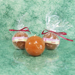 Fahéj illatú gyertya * golyó - rusztikus 6 cm