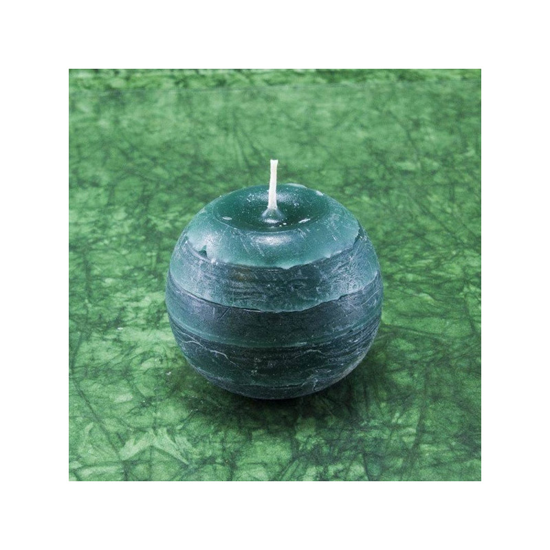 Fenyő illatú gyertya * golyó - rusztikus 6 cm