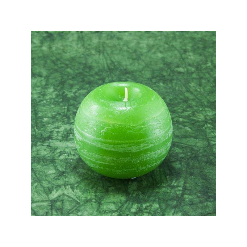 Lemon illatú gyertya * golyó - rusztikus 6 cm