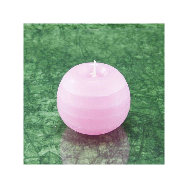 Rózsa illatú gyertya * golyó - rusztikus 6 cm