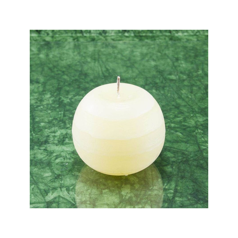 Vanília illatú gyertya * golyó - rusztikus 6 cm