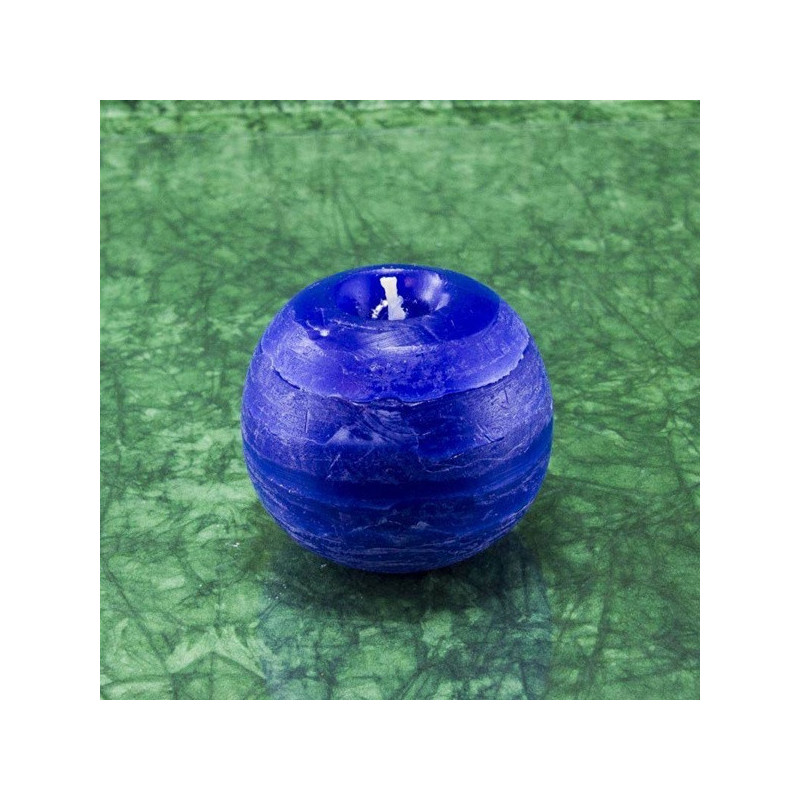 Virágálom illatú gyertya *  golyó - rusztikus 6 cm