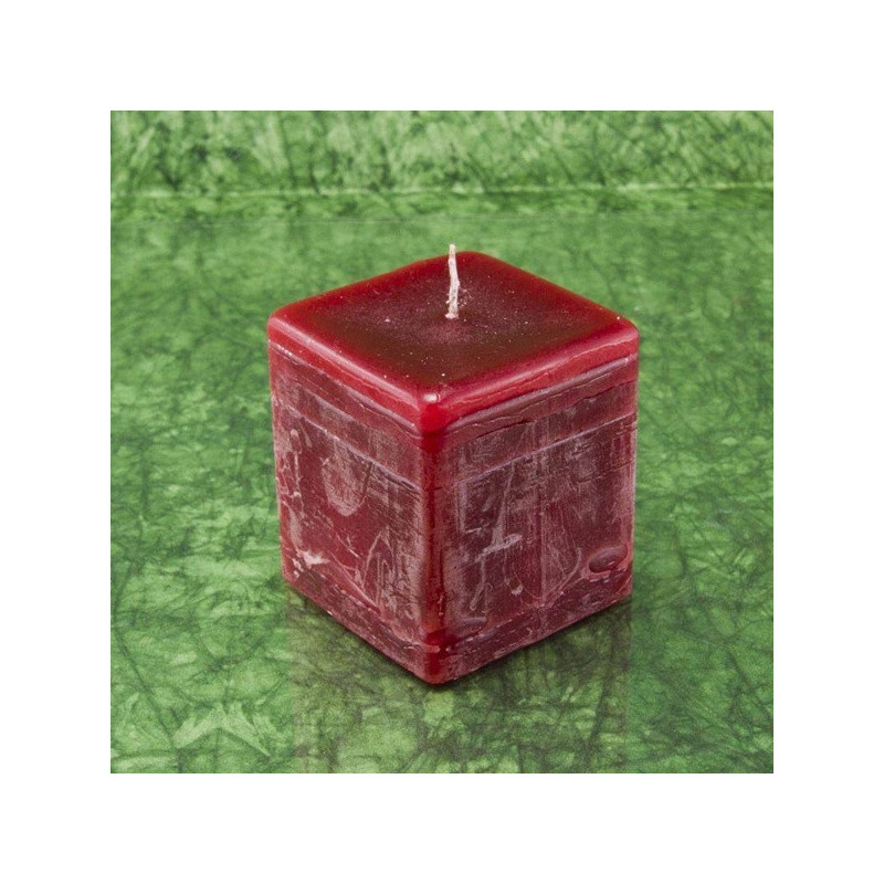 Bon-bon illatú gyertya * kocka - rusztikus 6 cm