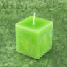 Lemon illatú gyertya * kocka - rusztikus 6 cm