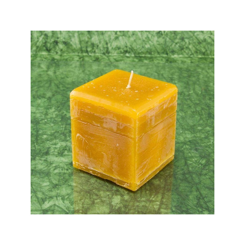 Mézeskalács illatú gyertya * kocka - rusztikus 6 cm