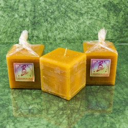 Mézeskalács illatú gyertya * kocka - rusztikus 6 cm