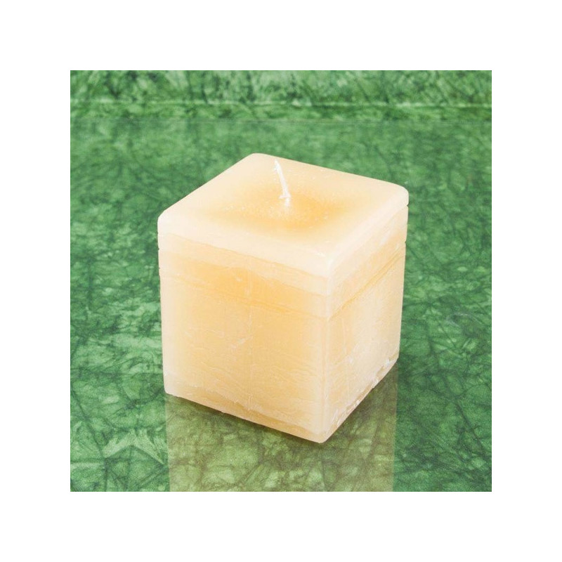 Mogyoró illatú gyertya * kocka - rusztikus 6 cm