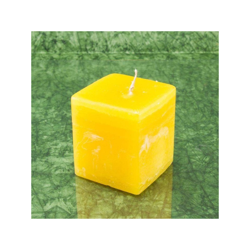 Nárcisz illatú gyertya * kocka - rusztikus 6 cm