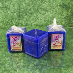 Virágálom illatú gyertya * kocka - rusztikus 6 cm