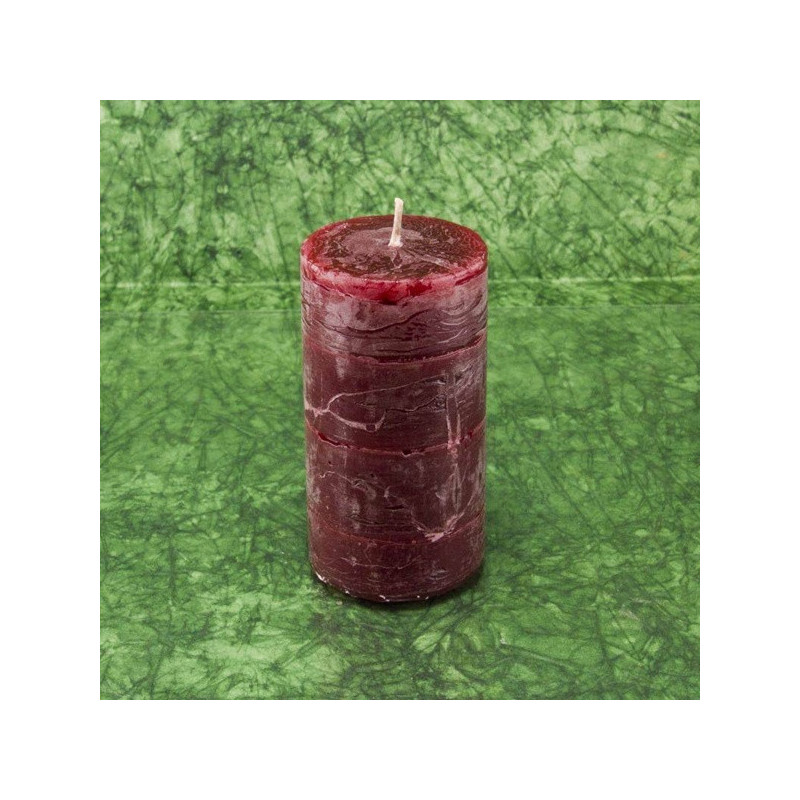 Bon-bon illatú gyertya * henger  - rusztikus 5x10 cm