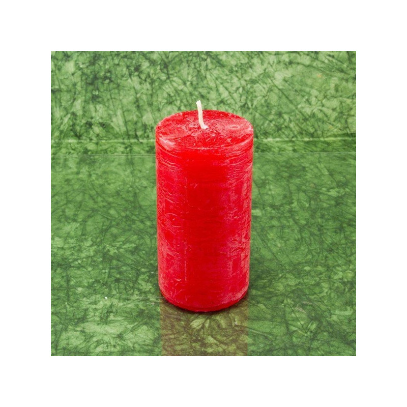 Eper illatú gyertya * henger - rusztikus 10 cm