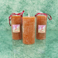 Fahéj illatú gyertya * henger - rusztikus 10 cm