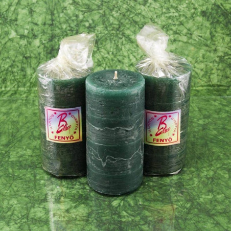 Fenyő illatú gyertya * henger - rusztikus 10 cm