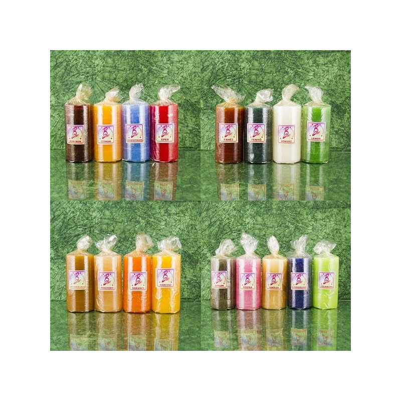 Fenyő illatú gyertya * henger - rusztikus 10 cm