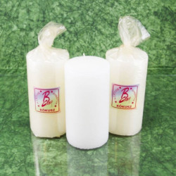 Kókusz illatú gyertya * henger - rusztikus 10 cm