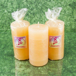 Mogyoró illatú gyertya * henger - rusztikus 10 cm