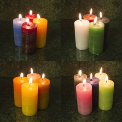 Nárcisz illatú gyertya * henger - rusztikus 10 cm