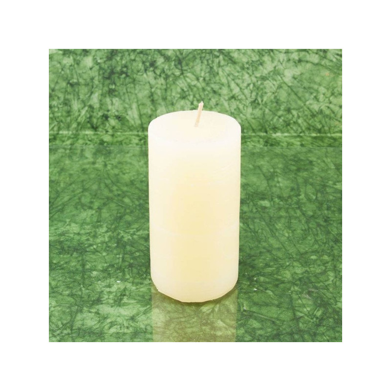 Vanília illatú gyertya * henger - rusztikus 10 cm