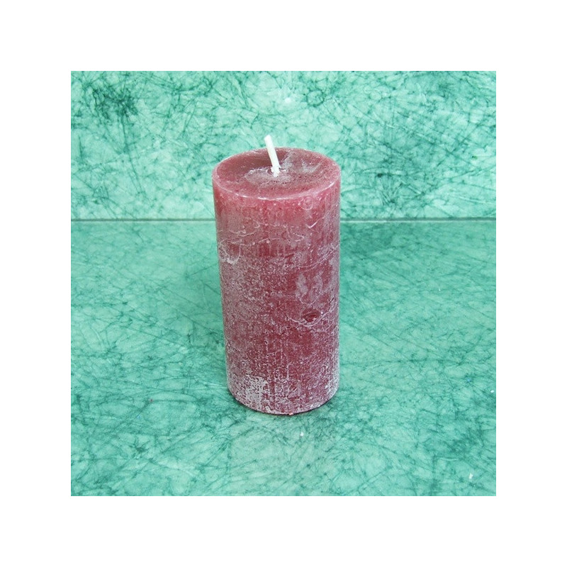 Alma-fahéj illatú gyertya * henger - rusztikus 5x10 cm