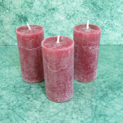 Alma-fahéj illatú gyertya * henger - rusztikus 5x10 cm