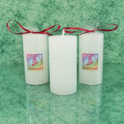 Gyöngyvirág illatú gyertya * henger - rusztikus 5x10 cm