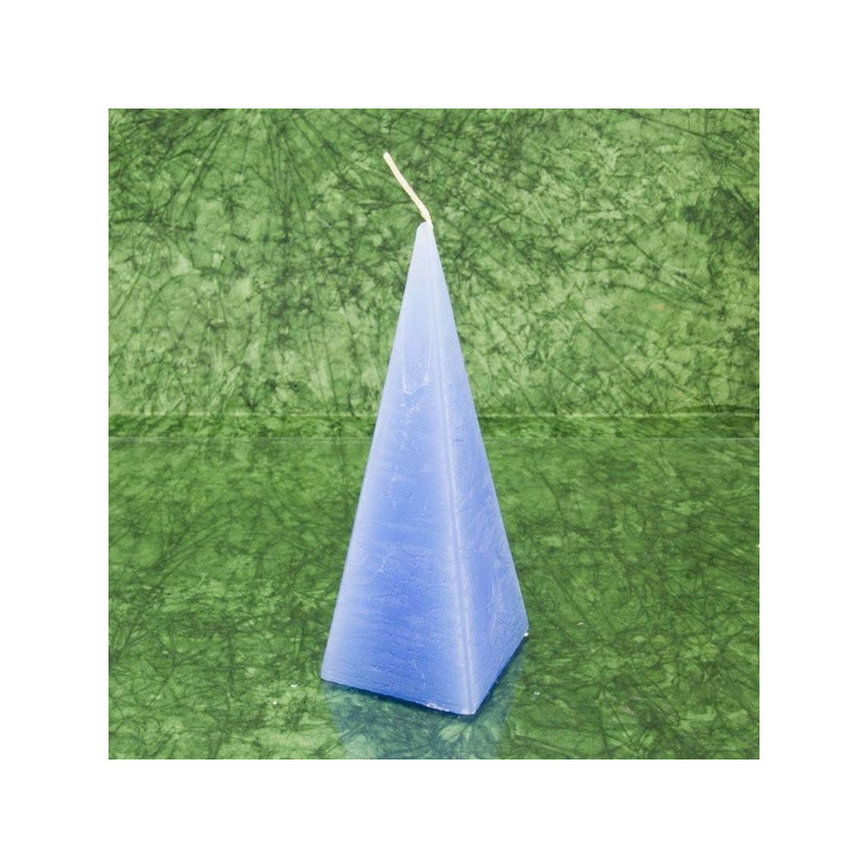 Egzotikus illatú gyertya * piramis - rusztikus 15 cm