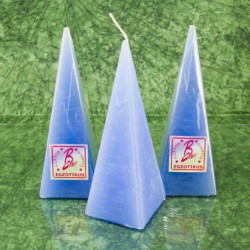 Egzotikus illatú gyertya * piramis - rusztikus 15 cm