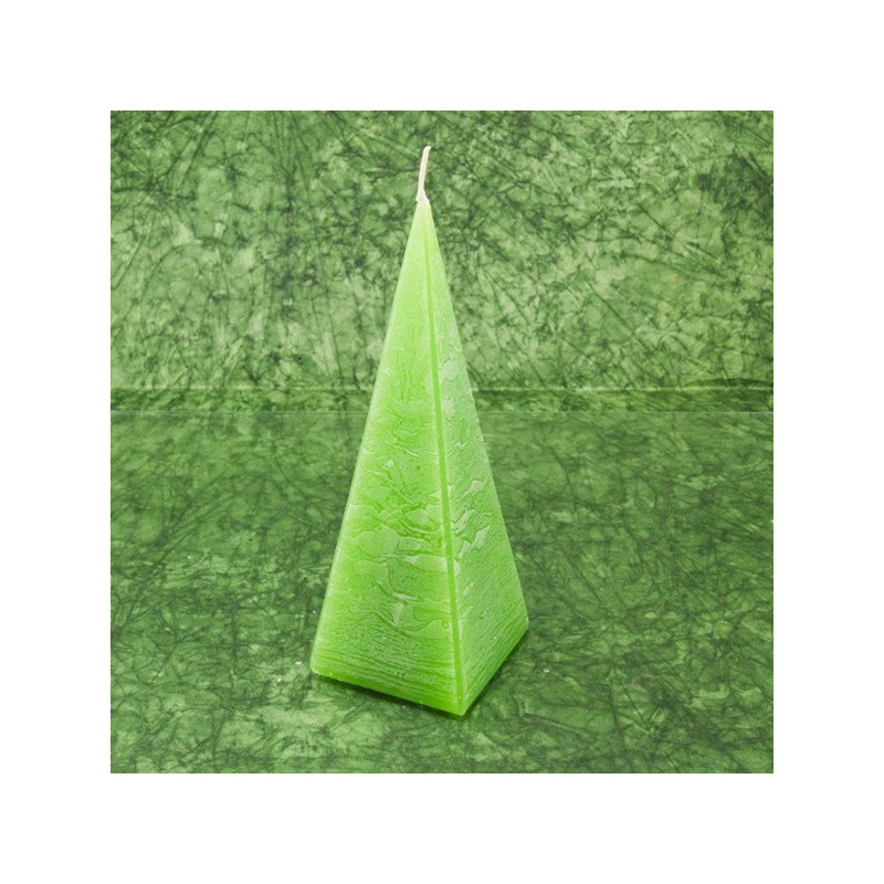 Lemon illatú gyertya * piramis - rusztikus 15 cm