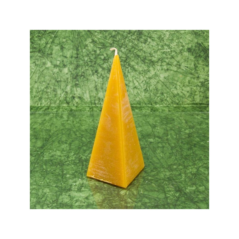 Mézeskalács illatú gyertya * piramis - rusztikus 15 cm