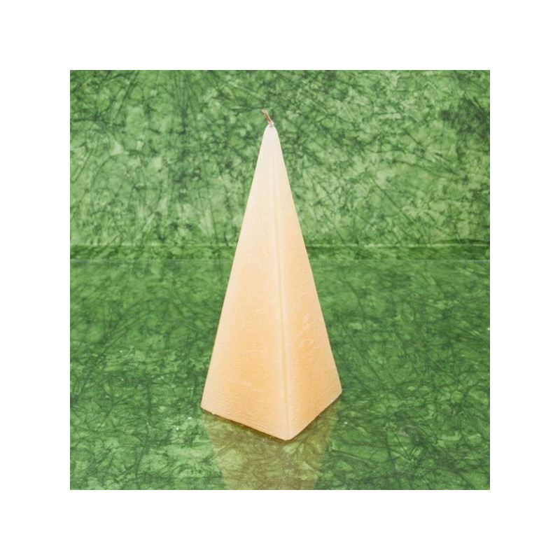 Mogyoró illatú gyertya * piramis - rusztikus 15 cm