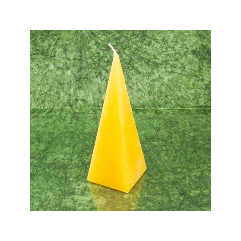 Nárcisz illatú gyertya * piramis - rusztikus 15 cm